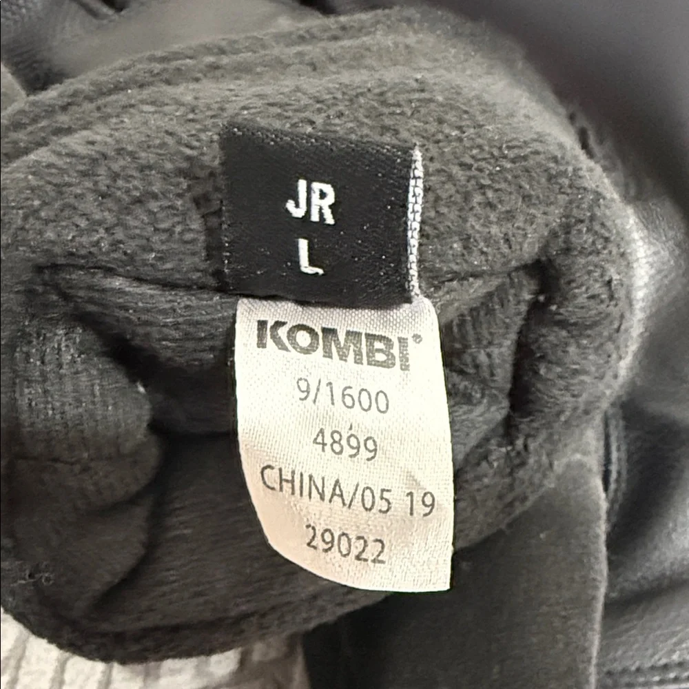 KOMBI WATERPROOF BREATHABLE BLACK SKI WINTER GLOVES JR SIZE LARGE